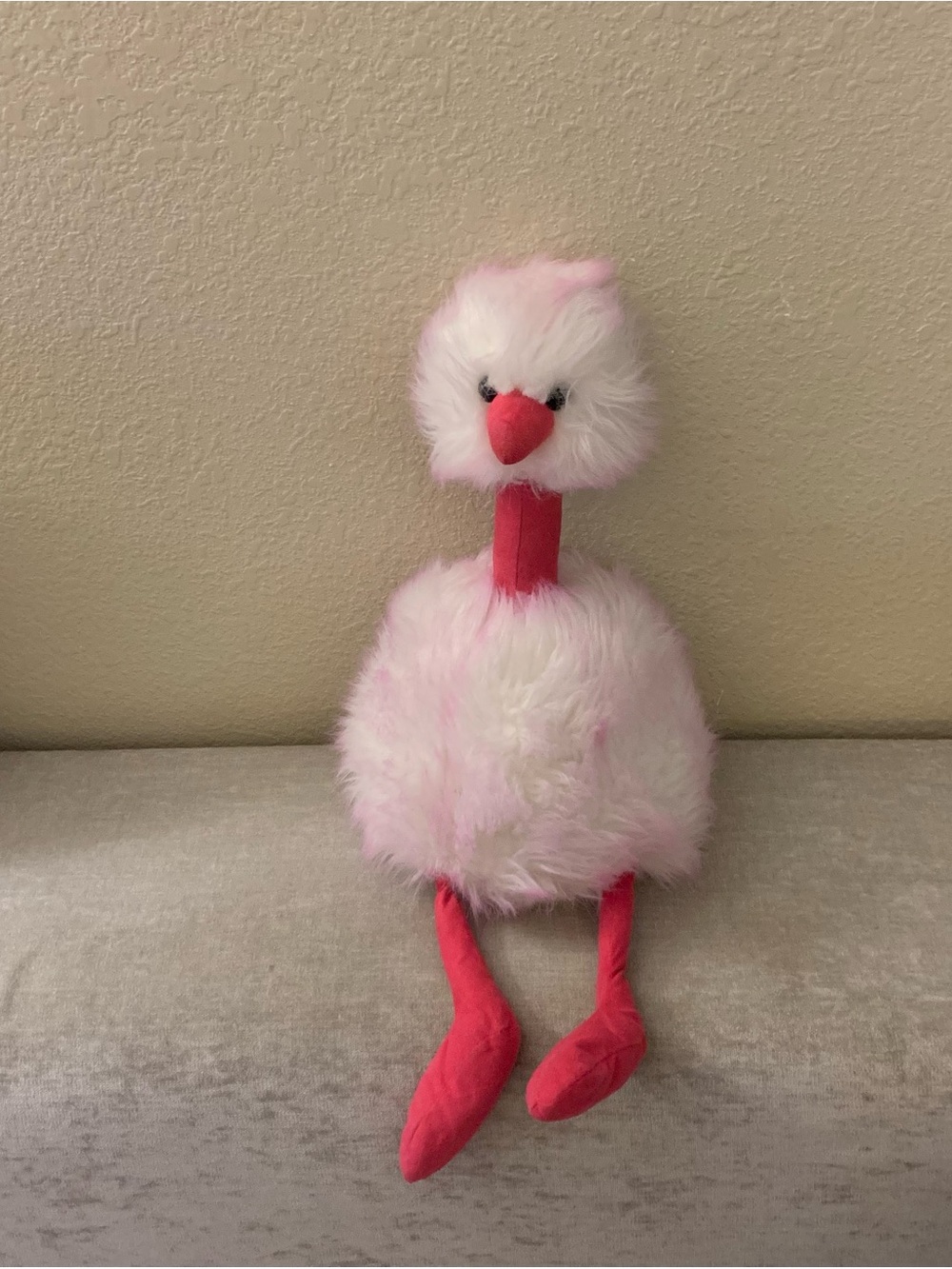JellyCat Retired Raspberry Ripple Pom Pom Ostrich